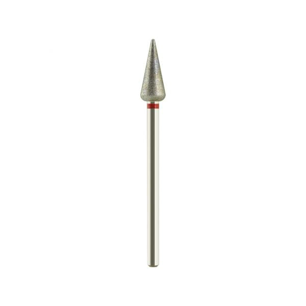Fresa cónica rusa 5.0mm diamantada roja