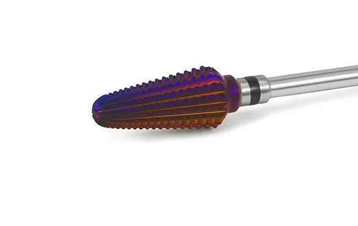 Fresa tornado morado 7.0 mm para devastar acrílico y polygel