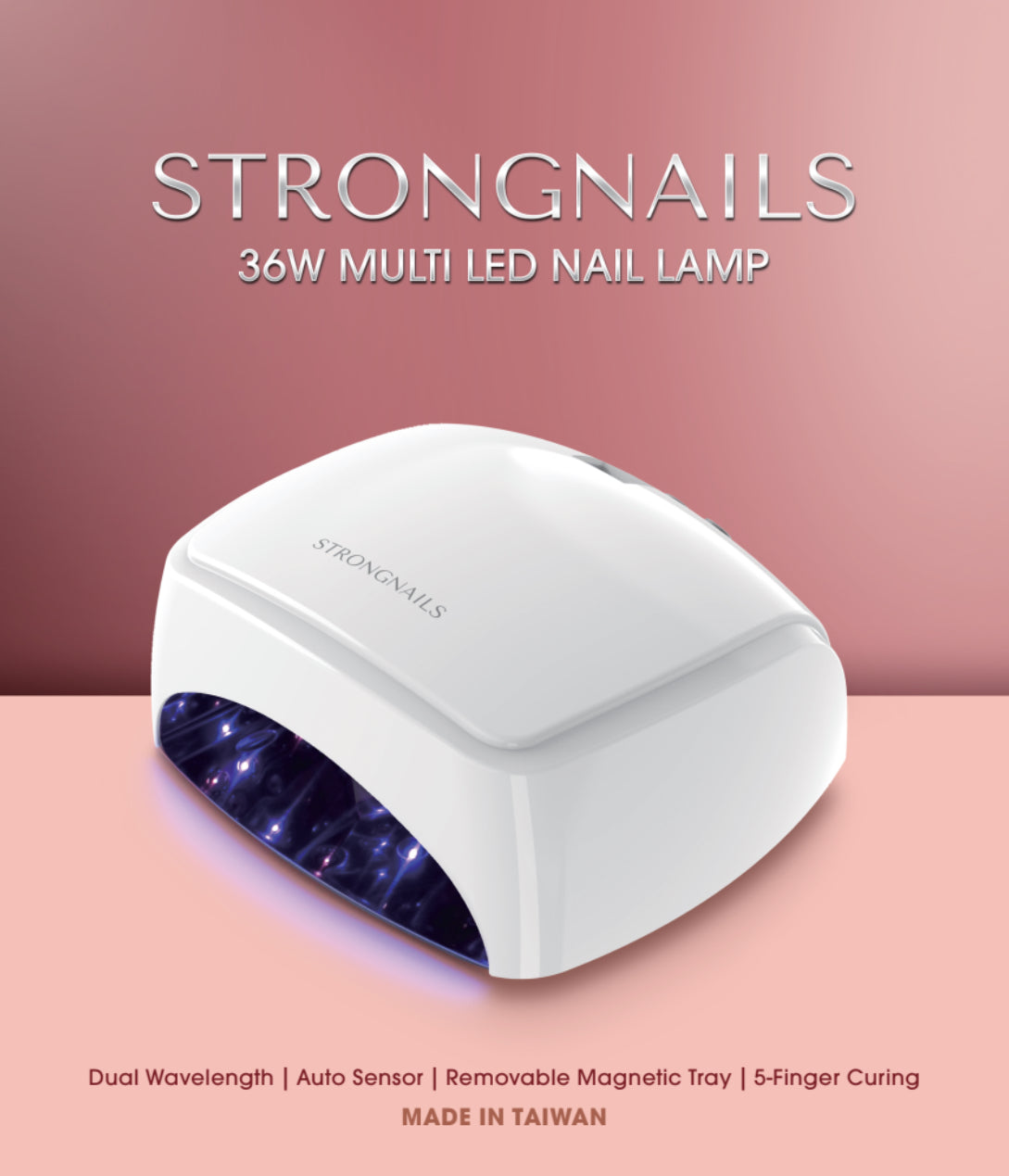 Lámpara inalámbrica profesional UV/LED hibrida Strongnails version recargable
