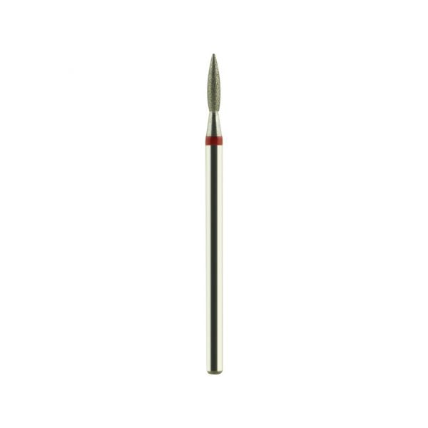 Fresa diamantada flama 0.21 roja